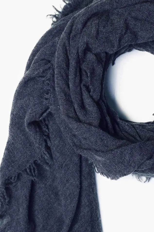 100 Cashmere Scarf Jean Blue Women Chan Luu Scarves