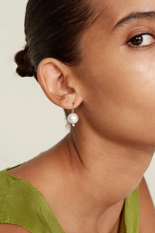 14k Kaia Earrings White Pearl Women Chan Luu Earrings