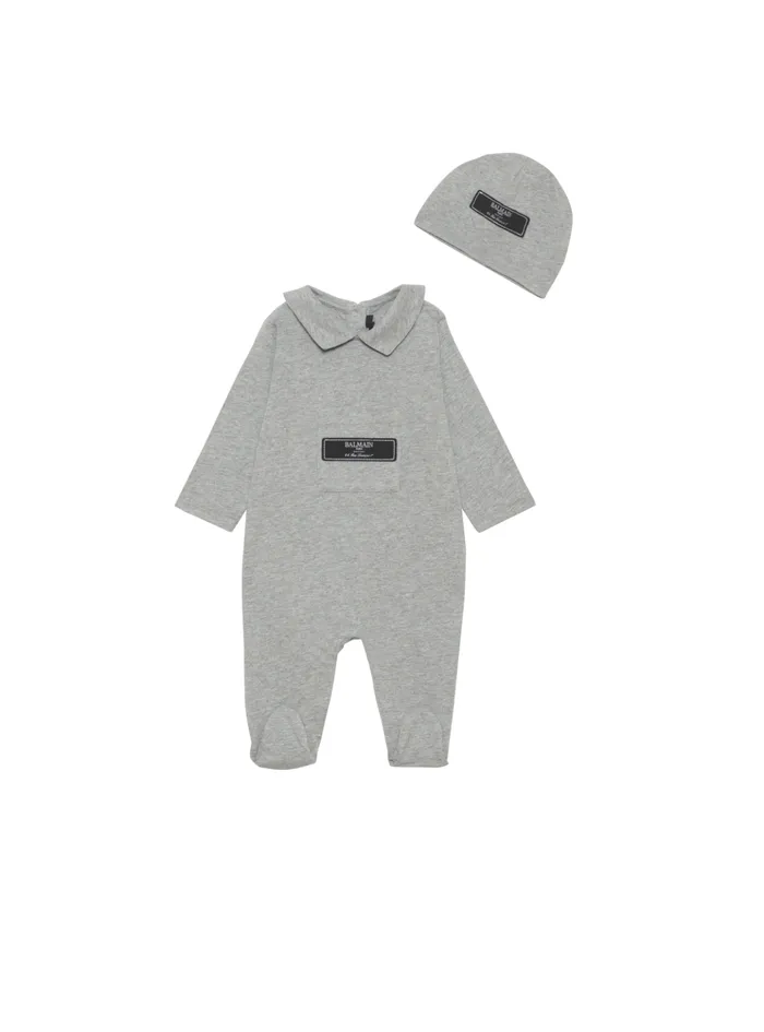 2piece Baby Set Grey Kids Balmain
