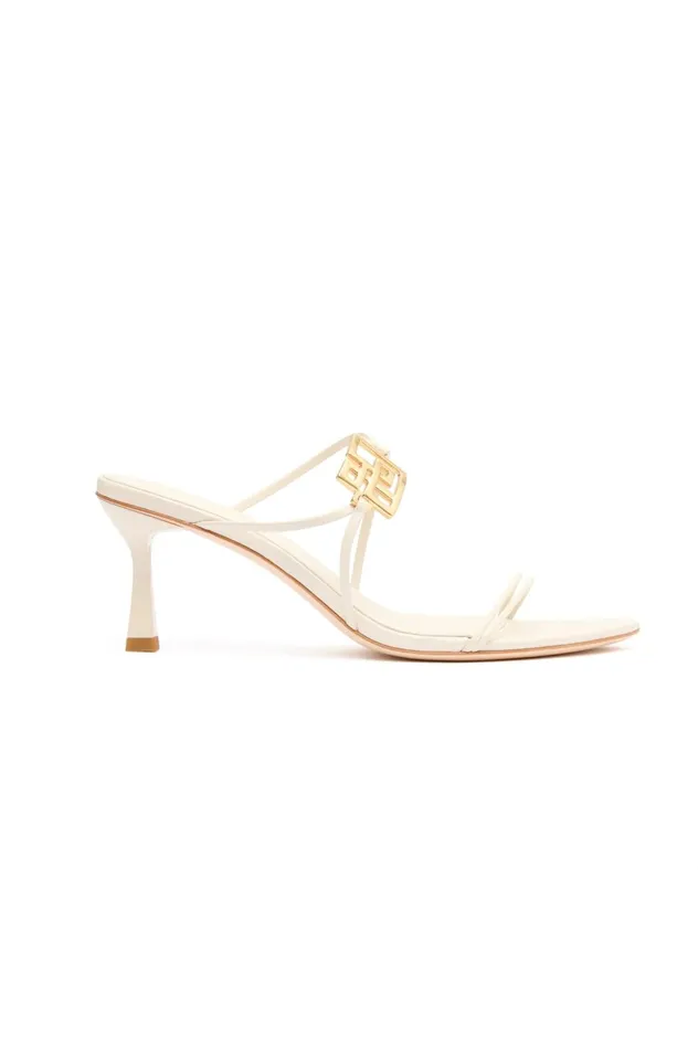 Acacia Strappy Mule Ivory Women Aje Shoes