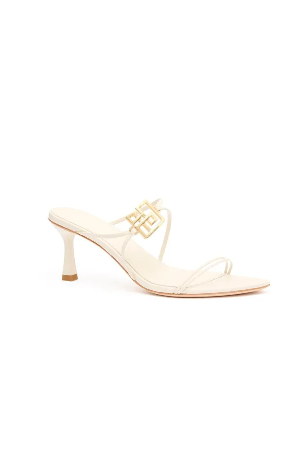 Acacia Strappy Mule Ivory Women Aje Shoes