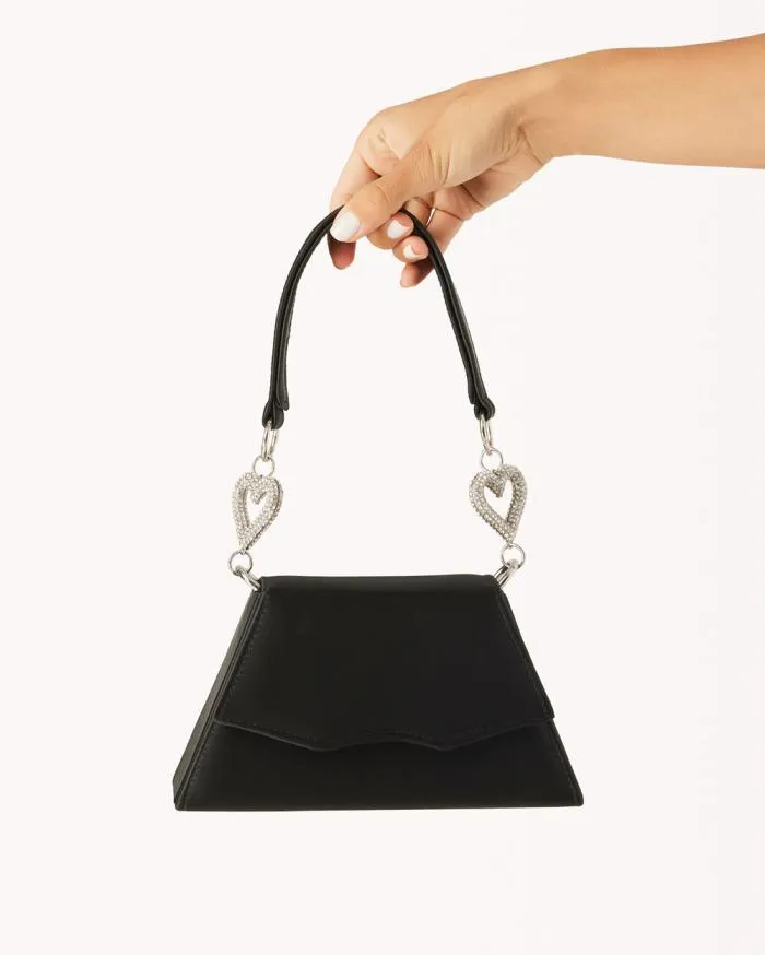 Accessories Billini Bags ADDISON HANDLE BAG BLACK SATIN
