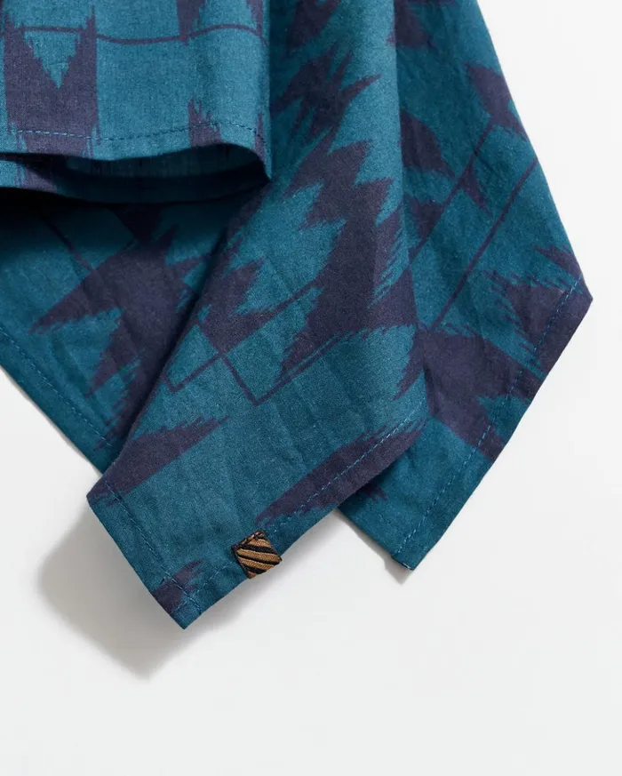 Accessories Men Billy Reid Barn Quilt Bandana Blue