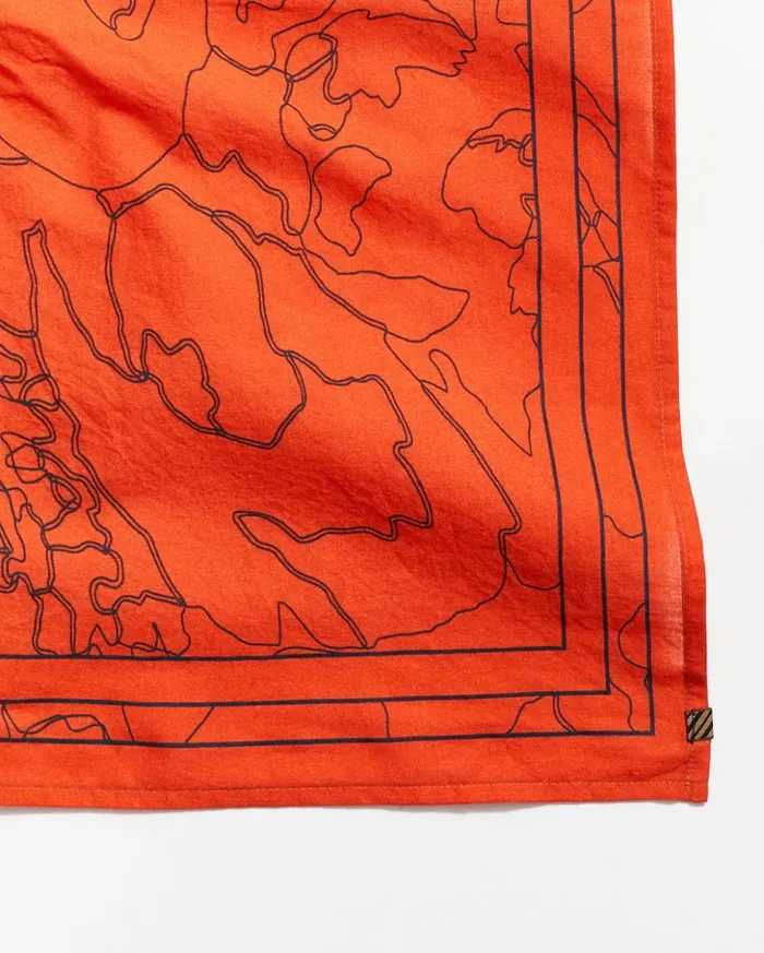 Accessories Men Billy Reid Bloom Bandana Ketchup