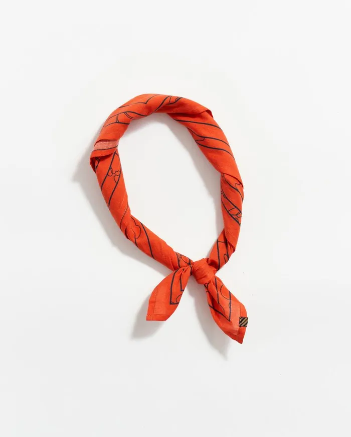 Accessories Men Billy Reid Bloom Bandana Ketchup