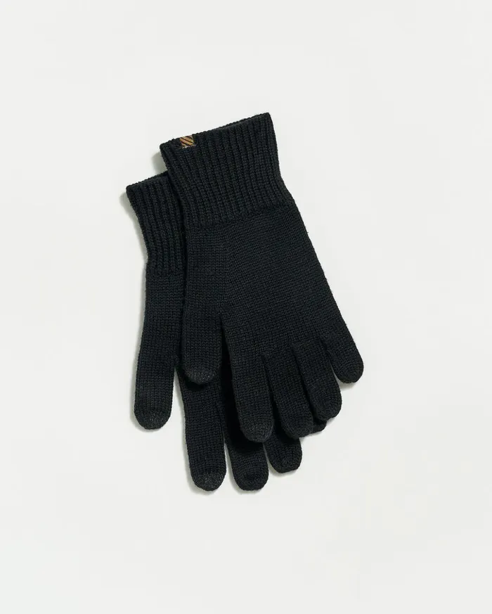 Accessories Men Billy Reid Wool Ribbon Gloves Black