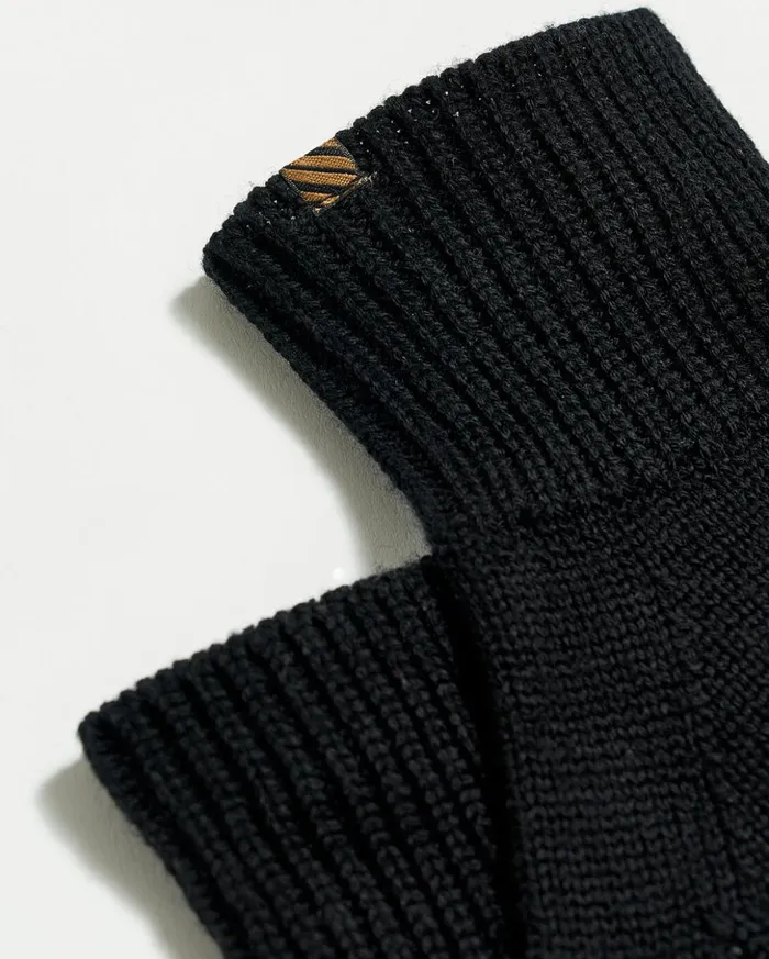Accessories Men Billy Reid Wool Ribbon Gloves Black