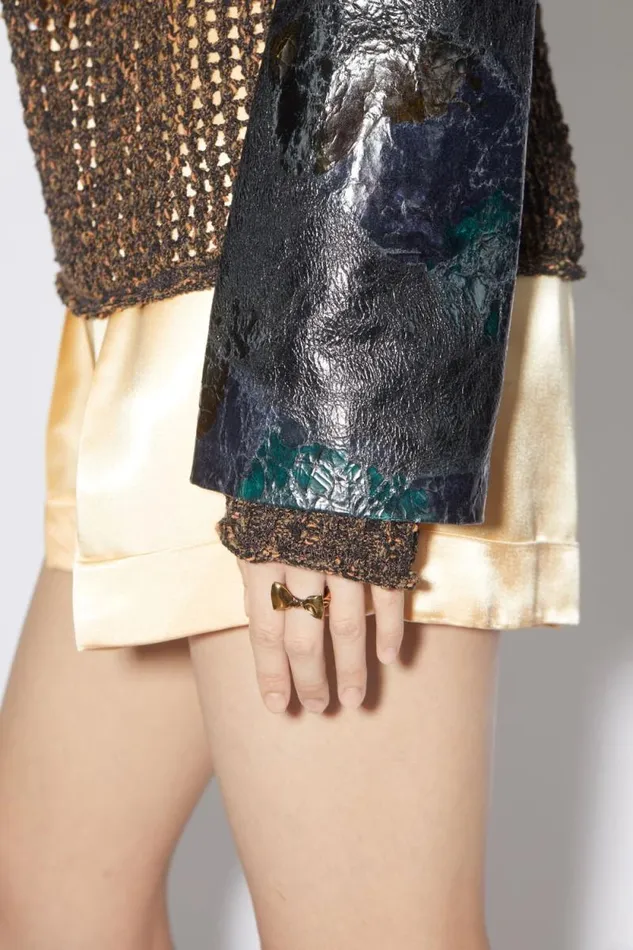 Acne Studios Bow Ring Antique Gold Women Jewellery Acne Studios Bow Ring Antique Gold Women Jewellery
