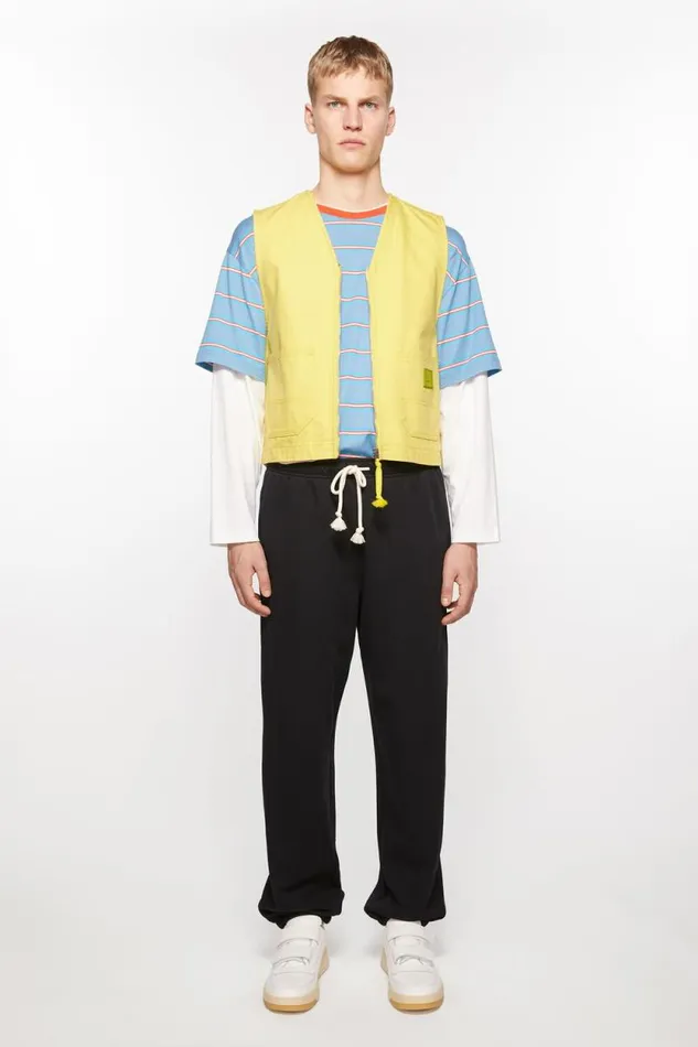 Acne Studios Canvas Vest Jacket Dusty Yellow Women Outerwear
