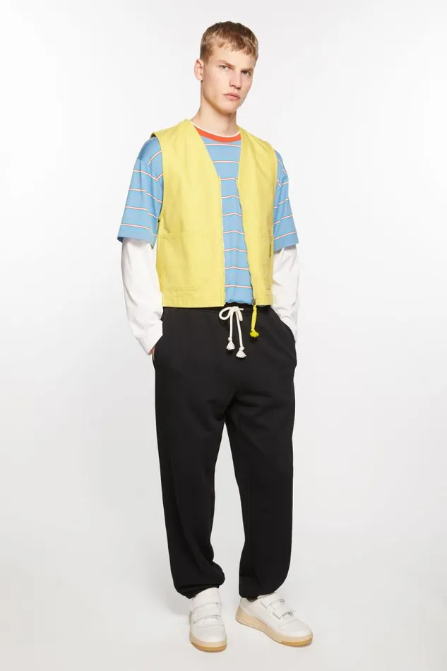 Acne Studios Canvas Vest Jacket Dusty Yellow Women Outerwear Acne Studios Canvas Vest Jacket Dusty Yellow Women Outerwear