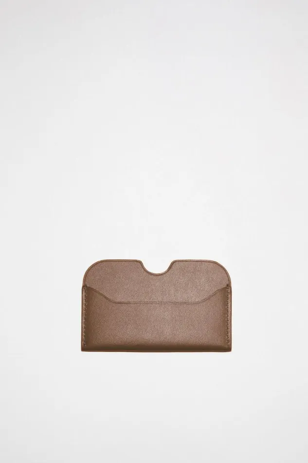 Acne Studios Card Holder Camel Brown Women Small Leather Goods Acne Studios Card Holder Camel Brown Women Small Leather Goods