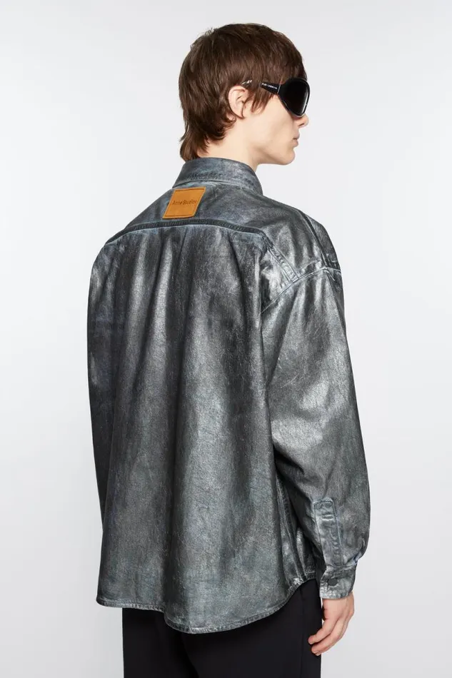 Acne Studios Denim Shirt 8211 Relaxed Fit Silverblue Men Shirts Acne Studios Denim Shirt 8211 Relaxed Fit Silverblue Men Shirts