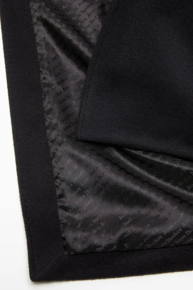 Acne Studios Doublebreasted Coat Black Men Outerwear Acne Studios Doublebreasted Coat Black Men Outerwear