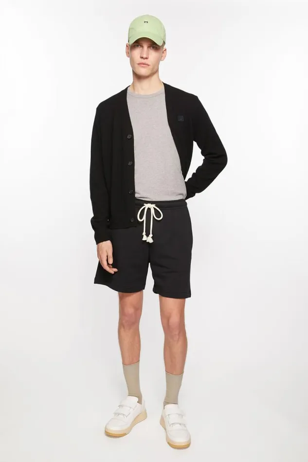 Acne Studios Fleece Shorts Black Women Shorts Acne Studios Fleece Shorts Black Women Shorts