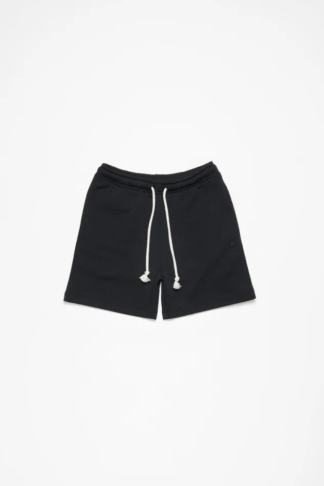 Acne Studios Fleece Shorts Black Women Shorts Acne Studios Fleece Shorts Black Women Shorts