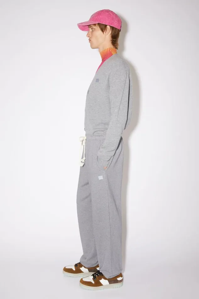 Acne Studios Fleece Sweatpants Light Grey Melange Women Trousers Acne Studios Fleece Sweatpants Light Grey Melange Women Trousers