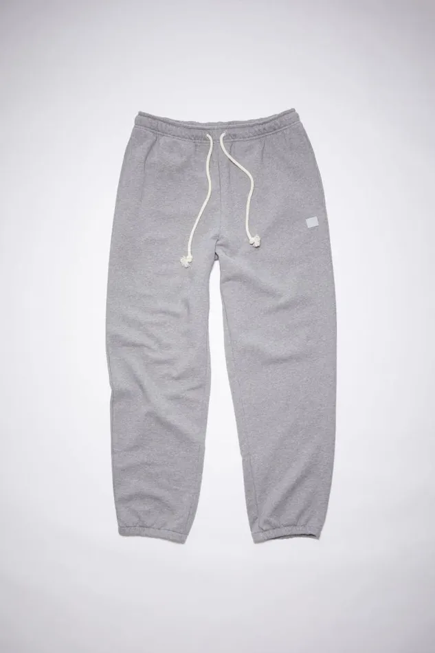 Acne Studios Fleece Sweatpants Light Grey Melange Women Trousers Acne Studios Fleece Sweatpants Light Grey Melange Women Trousers