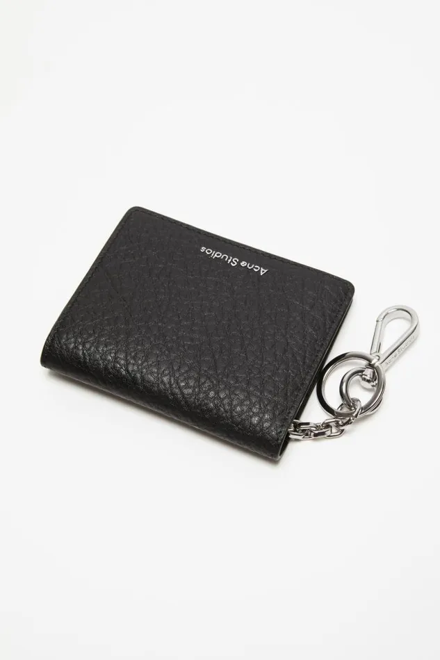 Acne Studios Folded Leather Wallet Black Men Small Leather Goods Acne Studios Folded Leather Wallet Black Men Small Leather Goods