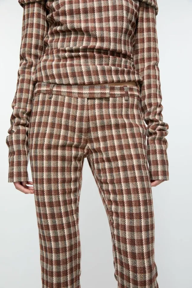 Acne Studios High Neckline Blouse Beigebrown Women Shirts and Blouses