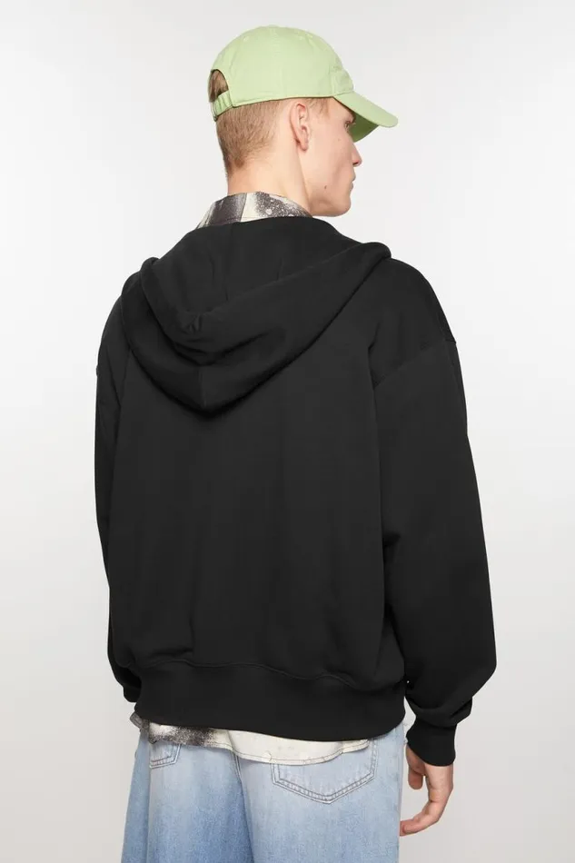 Acne Studios Hooded Zip Sweater Black Women Sweatshirts Acne Studios Hooded Zip Sweater Black Women Sweatshirts