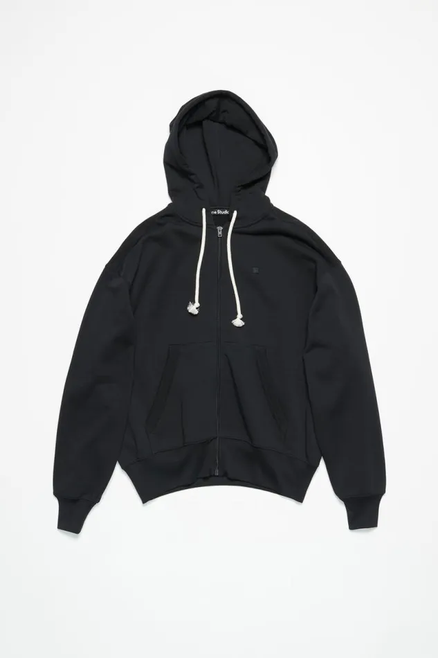 Acne Studios Hooded Zip Sweater Black Women Sweatshirts Acne Studios Hooded Zip Sweater Black Women Sweatshirts