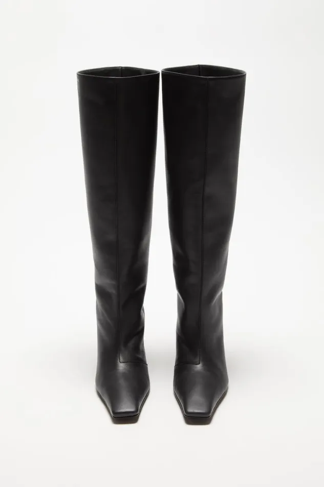 Acne Studios Leather Boots Black Women Shoes
