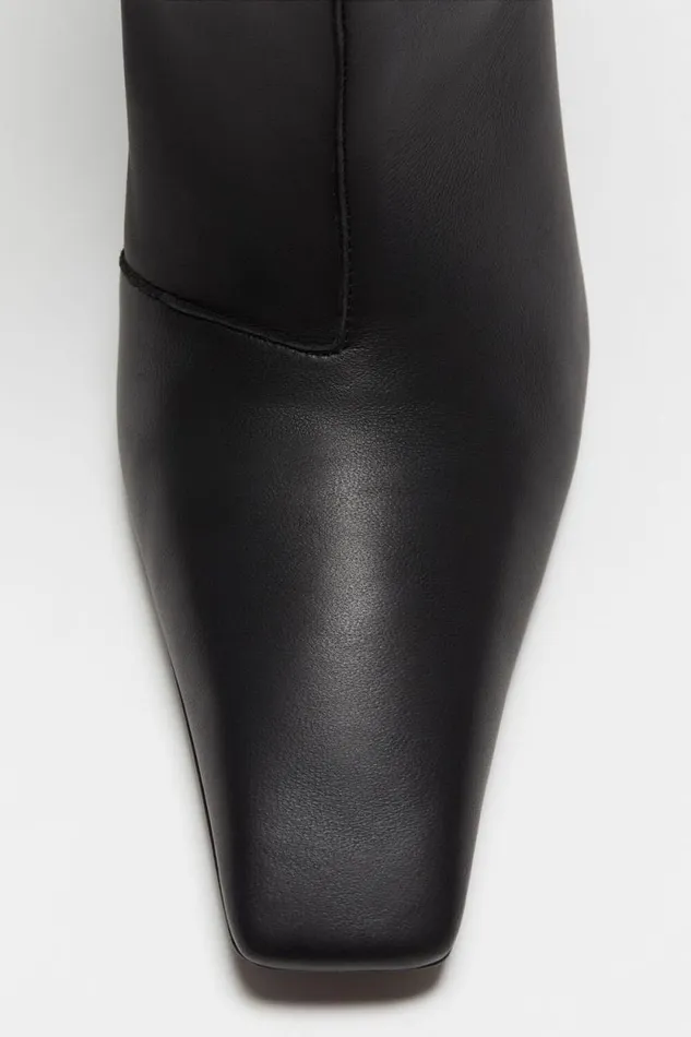 Acne Studios Leather Boots Black Women Shoes
