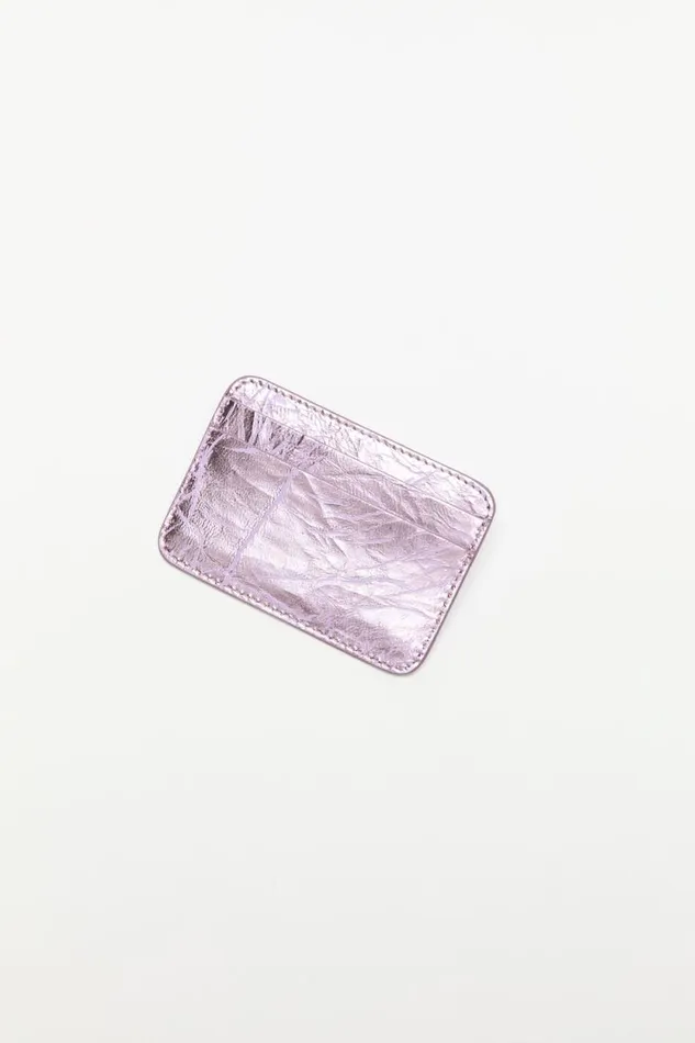 Acne Studios Leather Card Holder Lavender Purple Men Small Leather Goods Acne Studios Leather Card Holder Lavender Purple Men Small Leather Goods
