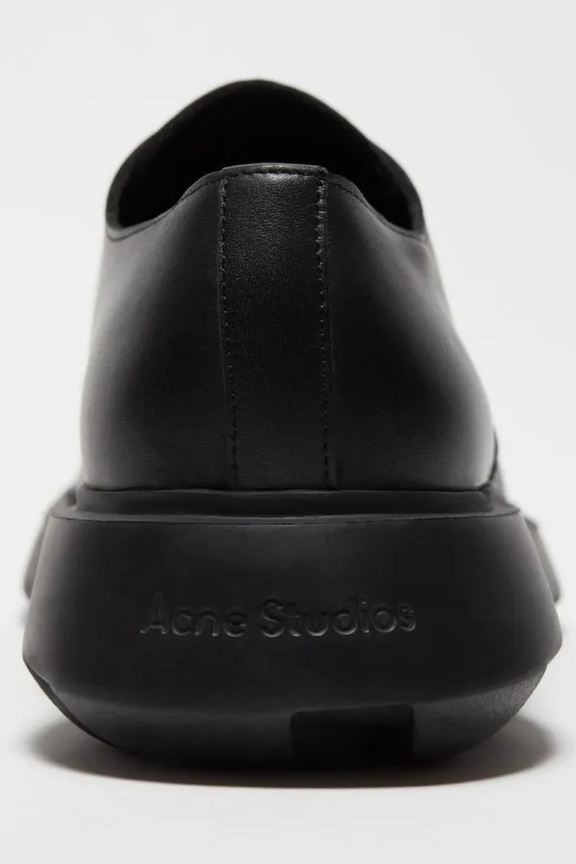 Acne Studios Leather Laceup Shoes Black Men Shoes Acne Studios Leather Laceup Shoes Black Men Shoes