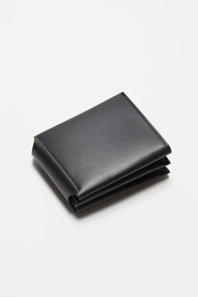 Acne Studios Leather Trifold Wallet Black Men Small Leather Goods Acne Studios Leather Trifold Wallet Black Men Small Leather Goods