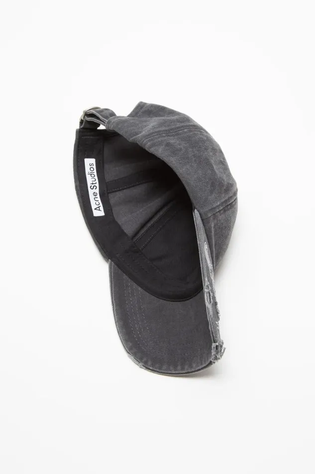Acne Studios Logo Cap Black Men Hats