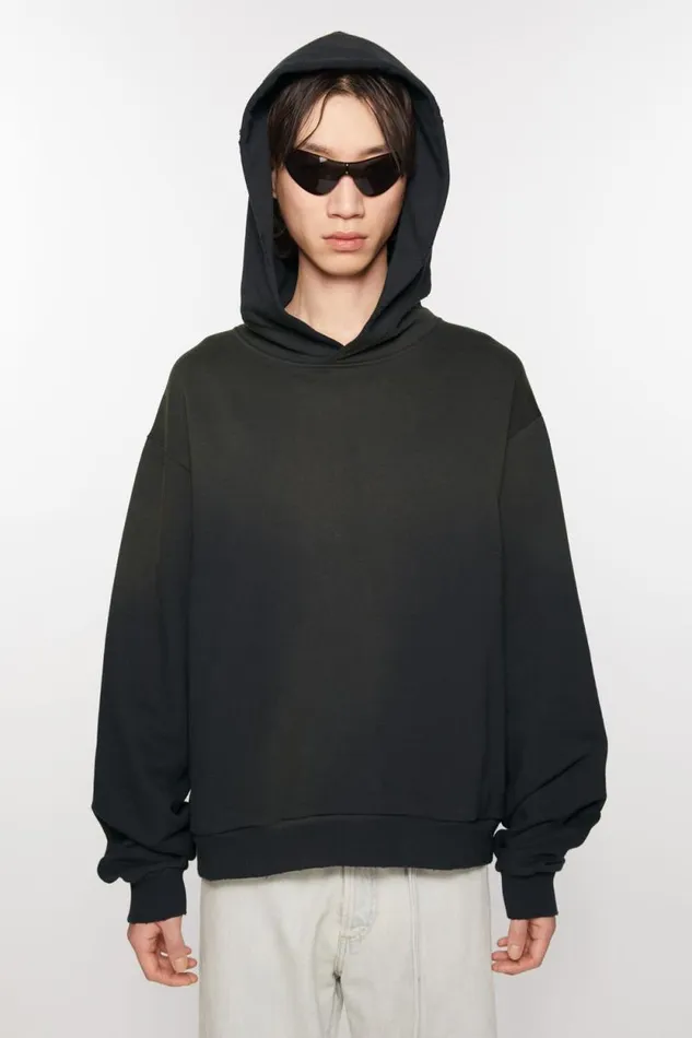 Acne Studios Logo Hooded Sweater Black Men Sweatshirts