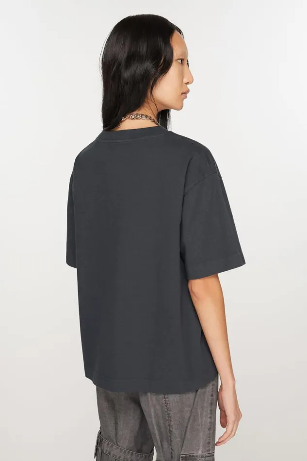 Acne Studios Logo Tshirt Black Women Tshirts Acne Studios Logo Tshirt Black Women Tshirts