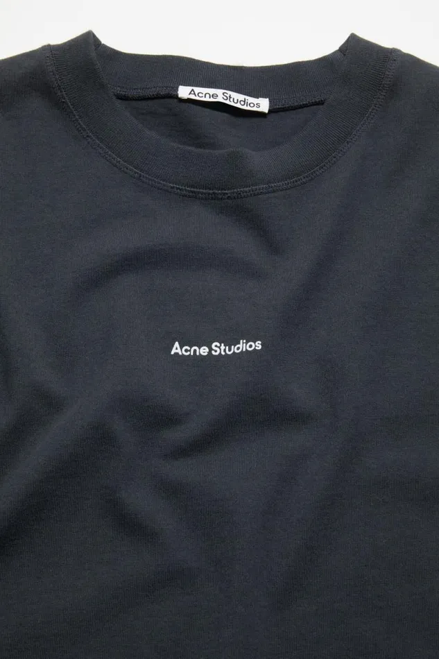 Acne Studios Logo Tshirt Black Women Tshirts Acne Studios Logo Tshirt Black Women Tshirts