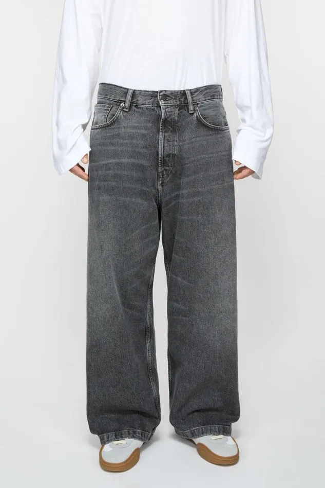 Acne Studios Loose Fit Jeans 8211 1989 Black Men Jeans