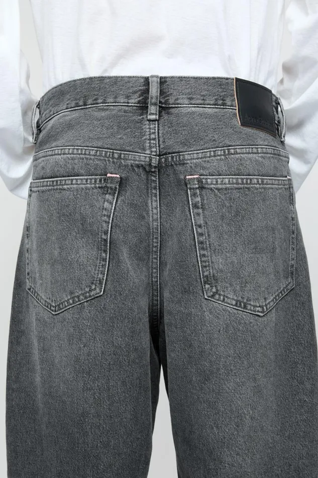 Acne Studios Loose Fit Jeans 8211 1989 Black Men Jeans