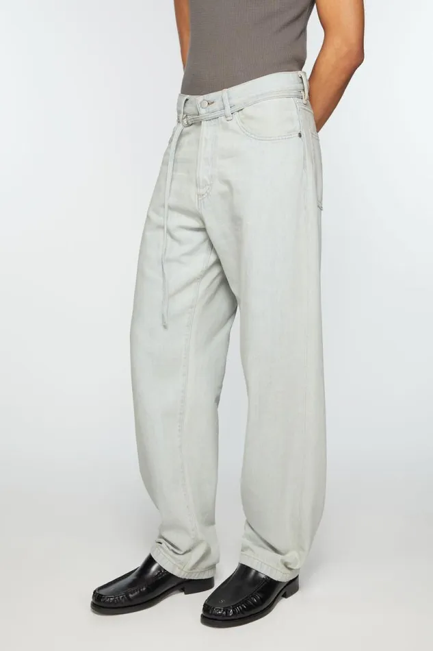 Acne Studios Loose Fit Jeans 8211 1991 Toj Light Blue Men Jeans