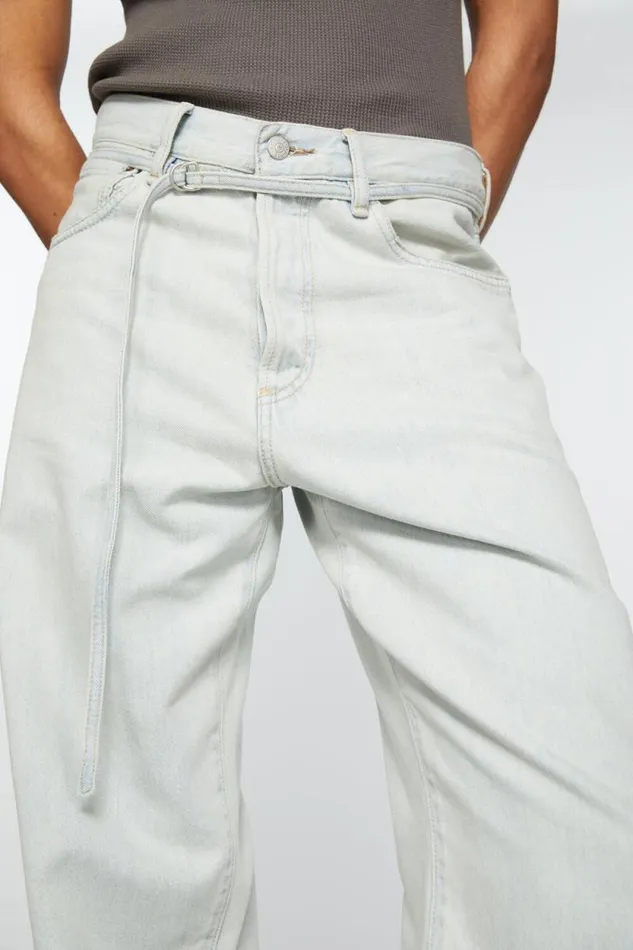Acne Studios Loose Fit Jeans 8211 1991 Toj Light Blue Men Jeans