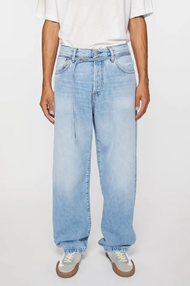 Acne Studios Loose Fit Jeans 8211 1991 Toj Light Blue Women Jeans