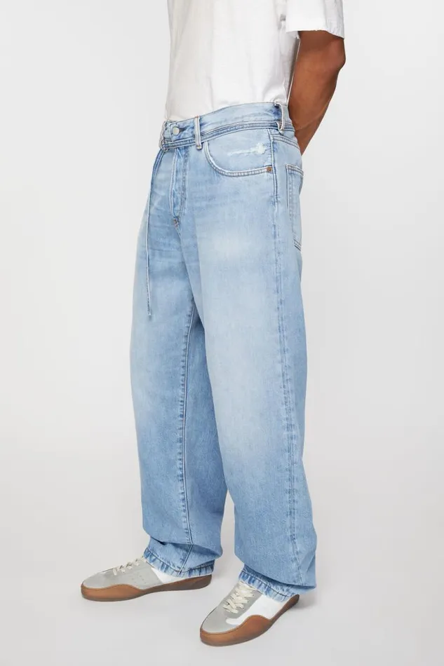 Acne Studios Loose Fit Jeans 8211 1991 Toj Light Blue Women Jeans