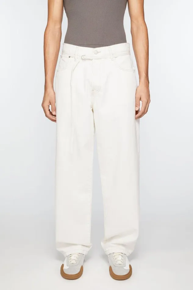 Acne Studios Loose Fit Jeans 8211 1991 Toj Off White Men Jeans