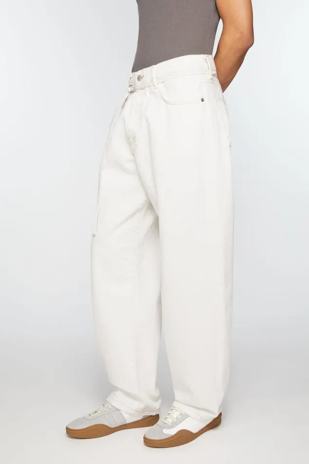 Acne Studios Loose Fit Jeans 8211 1991 Toj Off White Men Jeans Acne Studios Loose Fit Jeans 8211 1991 Toj Off White Men Jeans