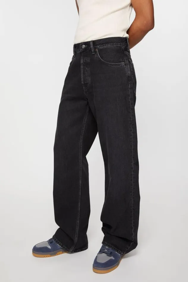 Acne Studios Loose Fit Jeans 8211 2021M Black Men Jeans Acne Studios Loose Fit Jeans 8211 2021M Black Men Jeans