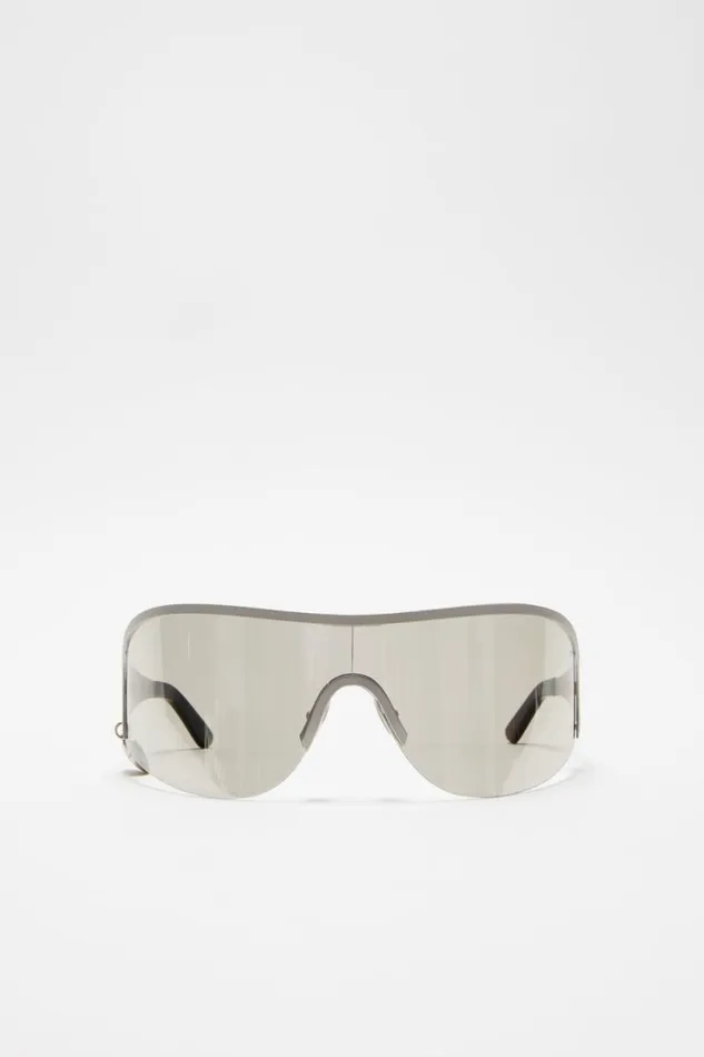 Acne Studios Metal Frame Sunglasses Silvertransparent Women Eyewear