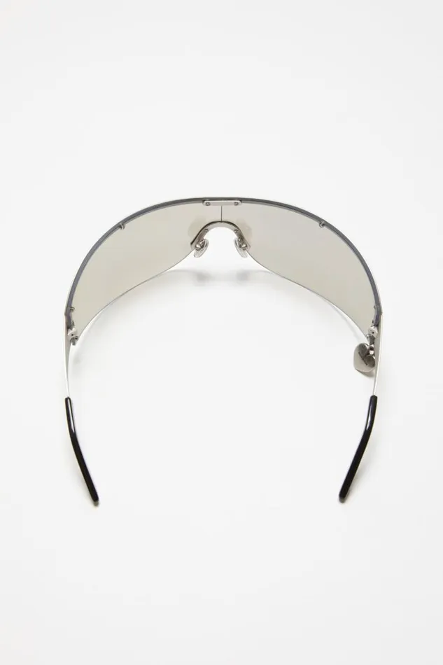Acne Studios Metal Frame Sunglasses Silvertransparent Women Eyewear