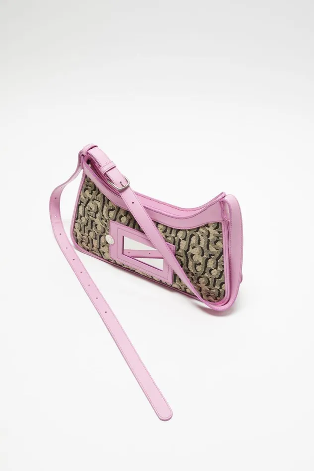Acne Studios Monogram Platt Mini Shoulder Bag Beigepink Women Bags