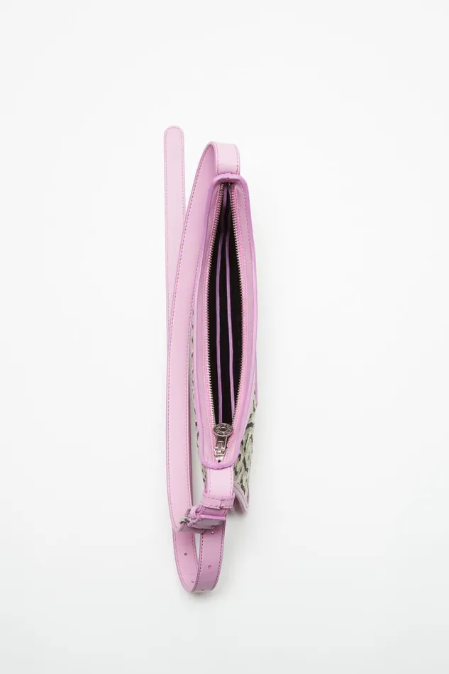 Acne Studios Monogram Platt Mini Shoulder Bag Beigepink Women Bags