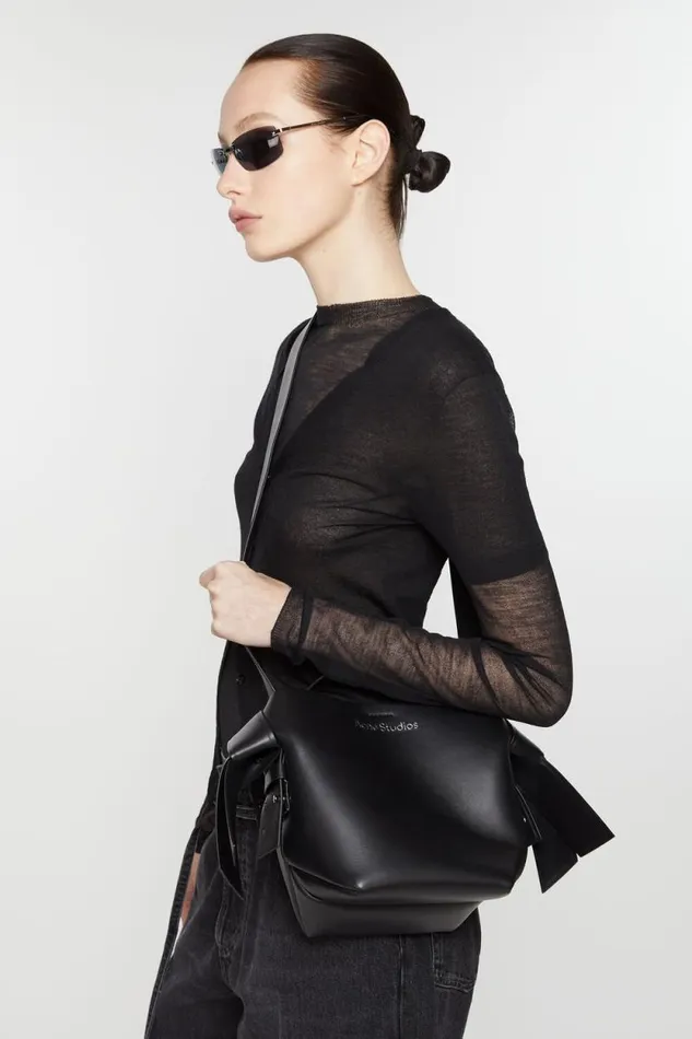Acne Studios Musubi Mini Shoulder Bag Black Men Bags