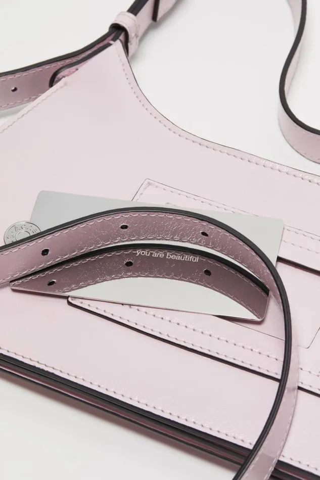 Acne Studios Platt Mini Shoulder Bag Baby Pink Men Bags Acne Studios Platt Mini Shoulder Bag Baby Pink Men Bags