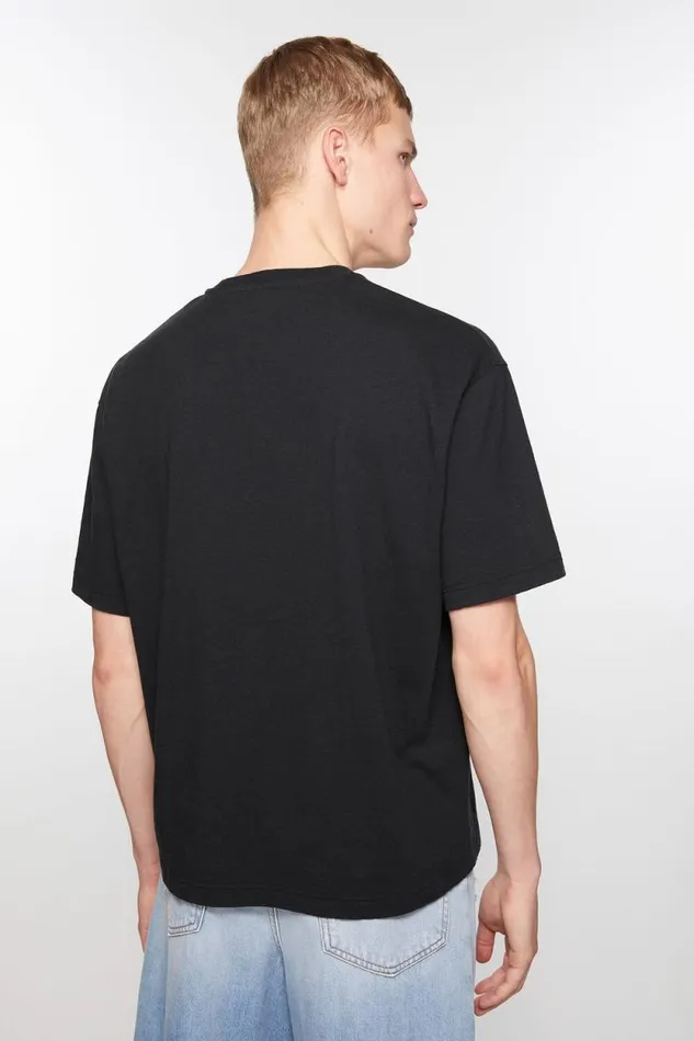 Acne Studios Printed Tshirt 8211 Relaxed Fit Black Men Tshirts